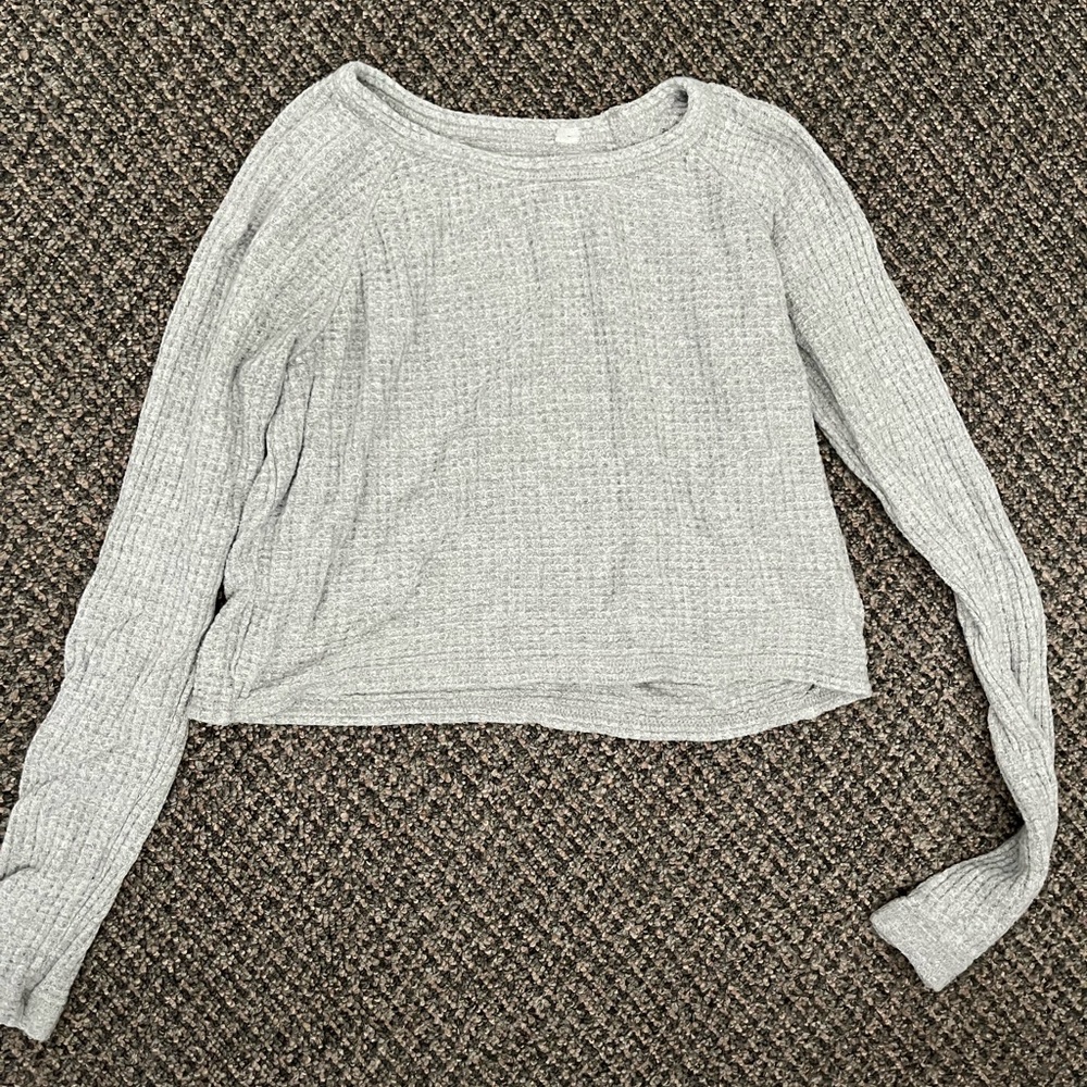PacSun Waffle Cropped Shirt